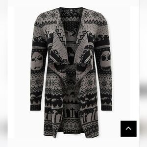 🆕️DISNEY NIGHTMARE BEFORE CHRISTMAS JACK SKELLINGTON FAIR ISLE DRAPE CAR